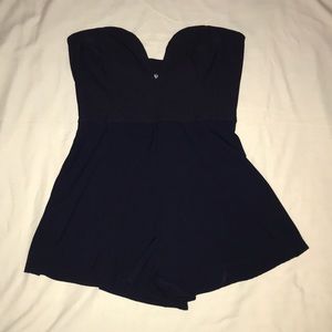 Nasty Gal navy blue romper, size Medium